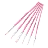 24pcs dessiner des pinceaux ensemble kit pinceau artiste pinceaux ronds avec des cheveux en nylon pour artiste acrylique aquarelle aquarelle gouache peinture de visage pour le grand art fournitures de dessin pour les étudiants peintres