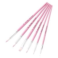 24pcs dessiner des pinceaux ensemble kit pinceau artiste pinceaux ronds avec des cheveux en nylon pour artiste acrylique aquarelle aquarelle gouache peinture de visage pour le grand art fournitures de dessin pour les étudiants peintres