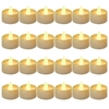 24Pcs électronique sans flamme bougie lampes blanc chaud clignotant mariage décoration Simulation brillant bougie