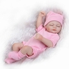 25 cm Reborn Bébé Poupée Fille Bébé Bain Jouet Plein Corps En Silicone Yeux Fermer Dormir Avec Des Vêtements Réaliste Mignon Cadeaux Jouet