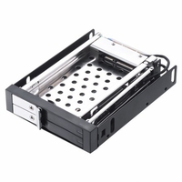 2.5 pouces interne double fente sans outil Support de support de disque dur deux 2.5 pouces SATA HDD/SSD Support de conception de verrouillage de sécurité prise chaude