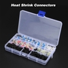 250 PCS / Boîte Étanche Thermorétractable Tube Assorti Soudure Joint Manchon Fil Connecteurs Rétrécissement Tubes Butt Terminal Connecteur avec Boîtier De Rangement pour DIY (2: 1 Rétrécissement Ratio)