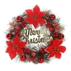 250mm Ronde Guirlande H-anging Ornement Guirlande Décoration De Noël Décor Arbre De Noël Ornements Festival Maison De Vacances Usage"idien