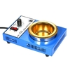 250W 220V 80mm 800g Mini Pot de Soudure Sans Plomb Revêtement Titanium Acier Inoxydable Pot de Soudure Compacte Température Bain de Soudure Réglable pour Soudure et Brasage