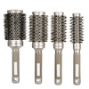 25mm Céramique Ionic Combinaison ronde Nano Thermal Hair Roll Pinceau Bristle Nylon Rubber Handle Hair Curling Styling Comb