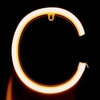 26 lettre LED lampe alimenté à piles A-Z forme blanc chaud