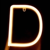 26 lettre LED lampe alimenté à piles A-Z forme blanc chaud