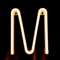 26 lettre LED lampe alimenté à piles A-Z forme blanc chaud