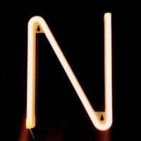 26 lettre LED lampe alimenté à piles A-Z forme blanc chaud