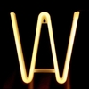 26 lettre LED lampe alimenté à piles A-Z forme blanc chaud