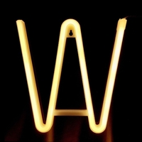 26 lettre LED lampe alimenté à piles A-Z forme blanc chaud