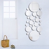 26pcs / set acrylique Polka Dot Wall Mirror Autocollants Room Chambre Cuisine Bathroom Stick Decal Accueil Décoration Décoration Décoration Art Autocollants Autocollants Autocollants DIY Art Decal Room Decoration
