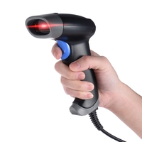 2D QR 1D USB Barcode Scanner CCD Red Light PDF417 écran Numérisation lecteur de codes barres de soutien en plusieurs langues