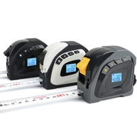 2in1 télémètre Laser 5m ruban à mesurer règle écran LCD avec rétro-éclairage Distance mètre bâtiment dispositif de mesure zone Volumes équipement d