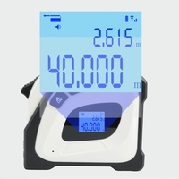 2in1 télémètre Laser 5m ruban à mesurer règle écran LCD avec rétro-éclairage Distance mètre bâtiment dispositif de mesure zone Volumes équipement d