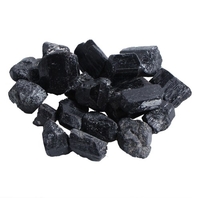 2mm 50g de roche de pierre brute de tourmaline en cristal noir naturel