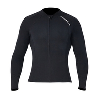 2mm néoprène hommes femmes haut de plongée avec fermeture à glissière avant combinaisons veste manches longues combinaison haut pour plongée en apnée plongée sous-marine surf sports nautiques natation