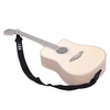 2pcs / pack bandoulière de guitare réglable microfibre + coton ceinture cuir synthétique se termine avec des médiators pour guitare