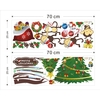 2pcs Papier Peint DIY Autocollants Art Mural Autocollants Mur Amovible Belle Singe Noël pour décalcomanie de la chambre 25 * 70cm