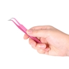 2pcs / set en acier inoxydable rose droite / courbé pinces à ongles pinces outils