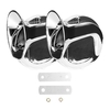 2pcs 12.0V Universal Air Horn Voiture Escargot Klaxon Électrique Double Tone Klaxon Fort Signal Modification Accessoires pour Voiture Camion Moto Bateau