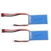 2pcs batterie Li-Po RC 7.4V 1500mAh 25C 2S rechargeable avec prise T