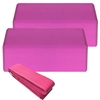 2pcs blocs de yoga EVA 1pcs blocs de stabilité de la courroie de yoga en coton