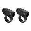 2pcs Clip de contrôle de baguette de batterie ABS + matériau en silicone Baguettes Accessoires pour batteur débutant