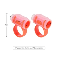 2pcs Clip de contrôle de baguette de batterie ABS + matériau en silicone Baguettes Accessoires pour batteur débutant