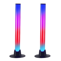 2Pcs coloré son ramassage lampes USB bureau atmosphère lumière haute sensibilité ramassage barre lumineuse amusant jeu