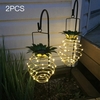 2pcs DC2V 0.08W 25 LED ananas solaire alimenté suspendu lumière de fée
