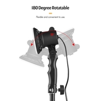 2PCS Desktop Fill Light Professional LED Video Light Kit Studio Light 16PCS Light Beads Température de couleur 5500K CRI 85+ avec poignée confortable Trépied réglable pour Portrait Produit Photographie Prise de vue vidéo