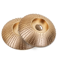 2PCS Disque rotatif à meule en bois Ponçage du disque abrasif pour la sculpture sur bois - 85mm