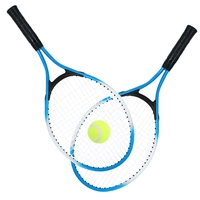 2Pcs Enfants Raquette de tennis Raquettes de tennis avec 1 balle de tennis et sac de couverture