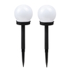 2pcs extérieur étanche LED solaire boule lumière jardin pelouse lampe chemin lumière du sol