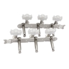 2pcs Folk guitare boutons de tête de machine guitare cordes Tuning Pegs accordeur guitare tuning touches couleur argent