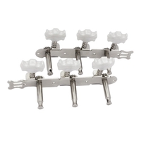 2pcs Folk guitare boutons de tête de machine guitare cordes Tuning Pegs accordeur guitare tuning touches couleur argent