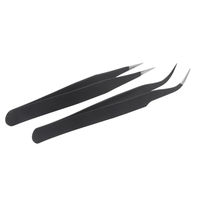 2pcs Gel acrylique Nail Art strass Nipper cueillette outil noir