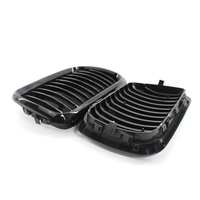 2Pcs Gloss Black Pare-chocs Avant Capot Kidney Grille Racing Grille Remplacement pour BMW 3-Series E36 M3 1997-1999