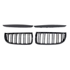 2Pcs Gloss Black Pare-chocs Avant Capot Kidney Grille Racing Grille Remplacement pour BMW E90 4 Portes 2005-2008
