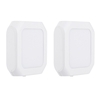 2Pcs Intelligent lumière détection carré veilleuses glissant interrupteur en continu gradation lumière