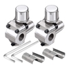 2pcs kits de valve de robinet de perçage de balle compatibles
