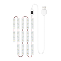 2PCS LED Maquillage Miroir Lumières Smart Sensor Control Vanity Mirror Lights Salle De Bains Miroir Lumière avec 1.5m USB Câble LED Dimmable Strip Lights