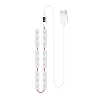 2PCS LED Maquillage Miroir Lumières Smart Sensor Control Vanity Mirror Lights Salle De Bains Miroir Lumière avec 1.5m USB Câble LED Dimmable Strip Lights