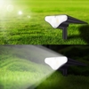 2PCS LED Projecteur Solaire Réglable 2 En 1 Paysage Lumières De Piquet Applique Murale Étanche Lumières Extérieures Pour Fête De Mariage Cour Passerelle Patio Décoration Lampe