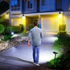 2PCS LED Projecteur Solaire Réglable 2 En 1 Paysage Lumières De Piquet Applique Murale Étanche Lumières Extérieures Pour Fête De Mariage Cour Passerelle Patio Décoration Lampe