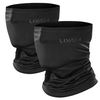2pcs Lixada cyclisme demi visage couverture moto cou plus chaud équitation cou guêtre refroidissement escalade course randonnée cou Wrap glace soie poussière lumière du soleil Protection cyclisme chapeaux