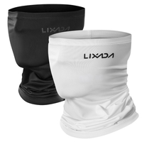 2pcs Lixada cyclisme demi visage couverture moto cou plus chaud équitation cou guêtre refroidissement escalade course randonnée cou Wrap glace soie poussière lumière du soleil Protection cyclisme chapeaux
