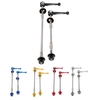 2pcs Lixada ultra-léger blocage rapide titane brochettes pour vélo de route MTB