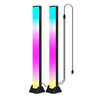 2Pcs ordinateur bureau atmosphère lumière coloré voix contrôlée rvb pick-up lumière rythme Induction jeu musique rythme lumière